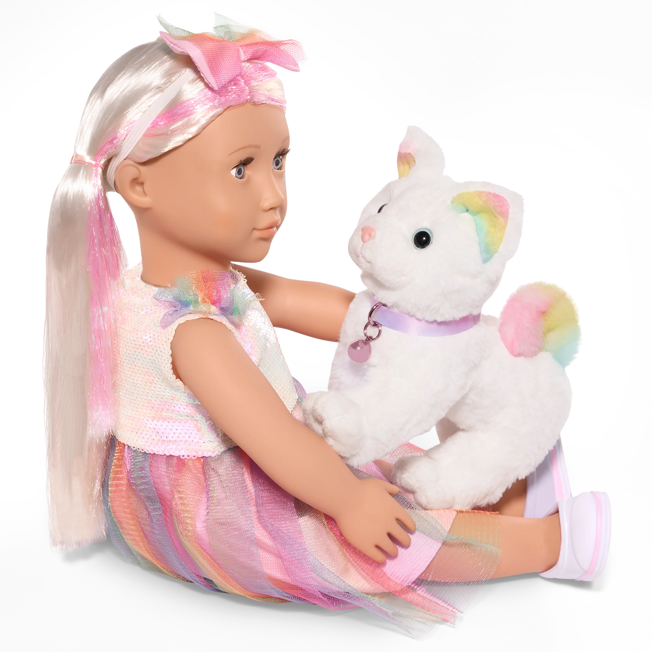 Posable Angora Cat Plush - Image 4